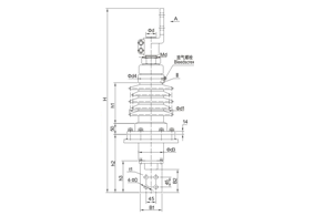 鋁法蘭瓷套管12~24kV/2000~5000A穿桿式套管
